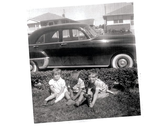 1956 Chevy - Black And White photo