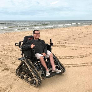 Good News - All Terrain Wheelchair on Georgia Beach