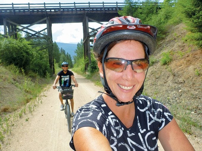 Biking the Okanagan Rail Trail
