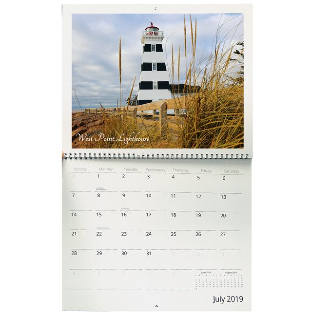 Custom Lighthouse Calendar