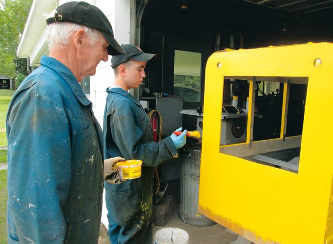 Painting The Miniature School Bus
