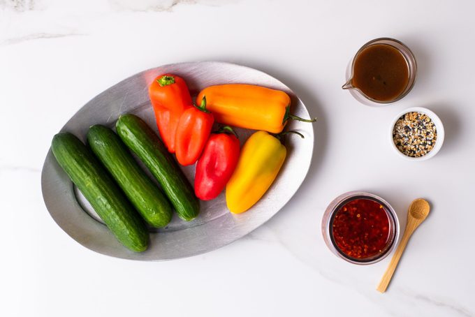 Viral Cucumber And Pepper Salad Ingredients