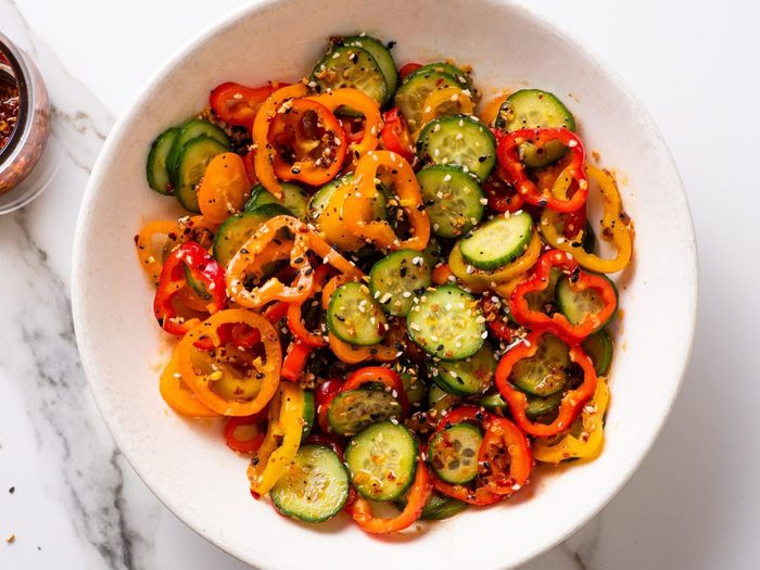 Viral Cucumber And Pepper Salad
