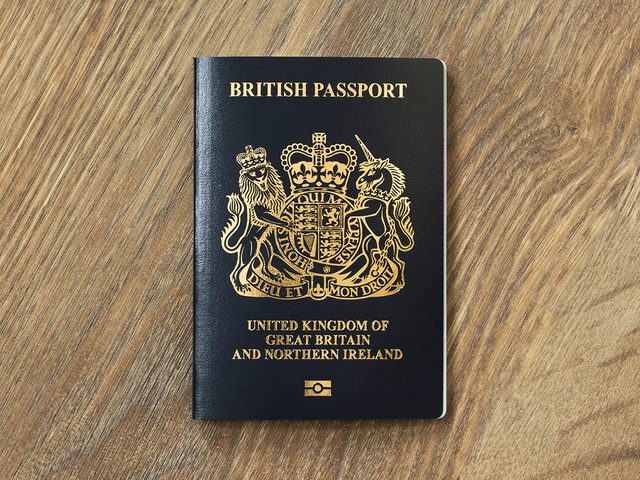 British passport design