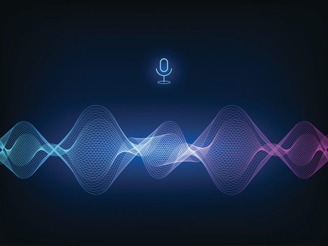 AI voice assistant concept