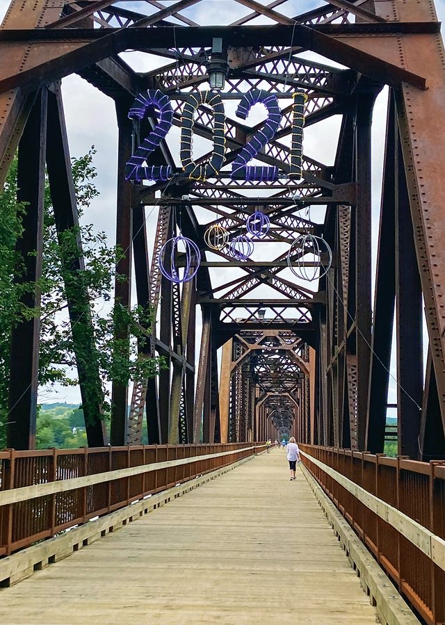 Bill Thorpe Walking Bridge in Fredericton