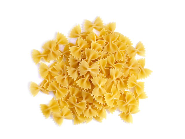 Dried bowtie pasta