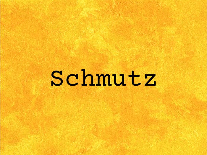 Schmutz on yellow background