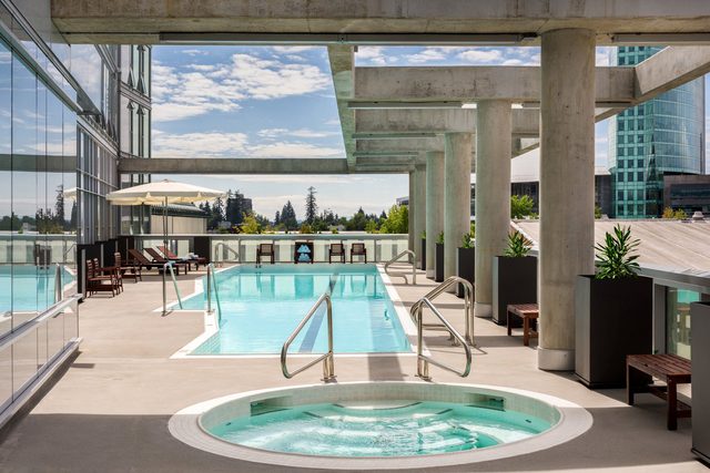 Things To Do In Surrey - Civic Hotel Rooftop Pool