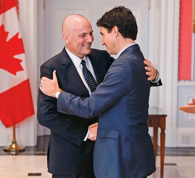 Justin Trudeau and Dominic Leblanc