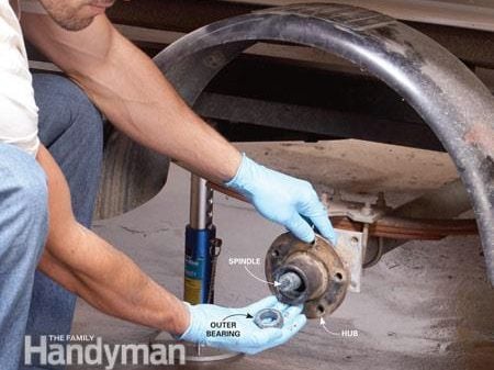 how to repack wheel bearings on a boat trailer