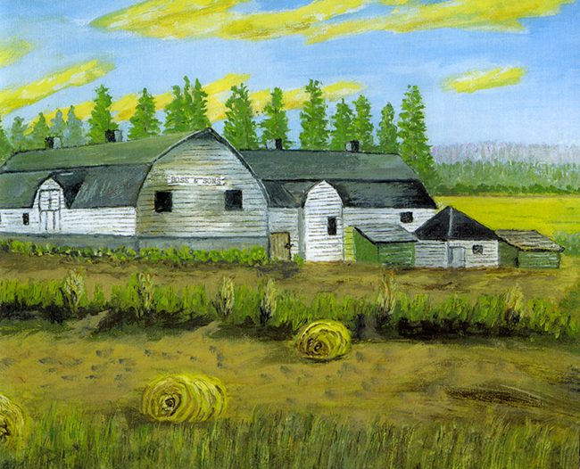 Canadian Pioneer Barn Art for Charity