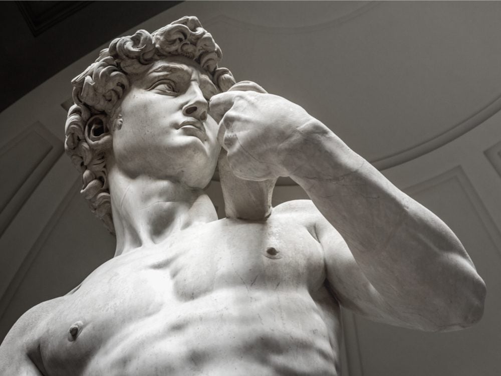 Statue of David by Michelangelo in Florence, Italy