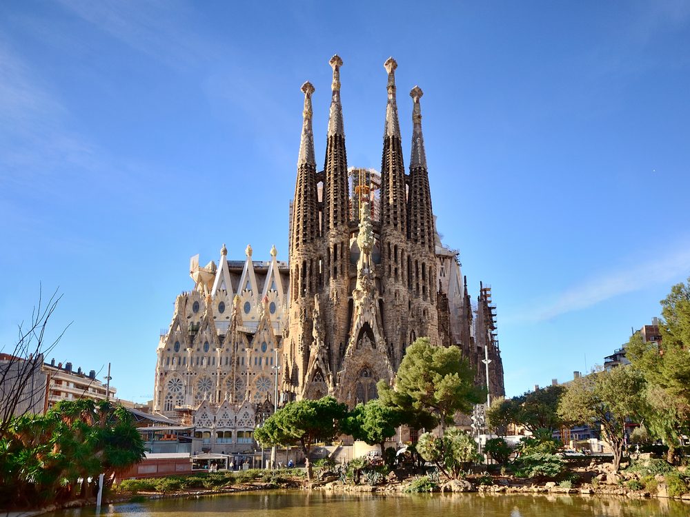 Sagrada Familia basilica in Barcelona, Spain