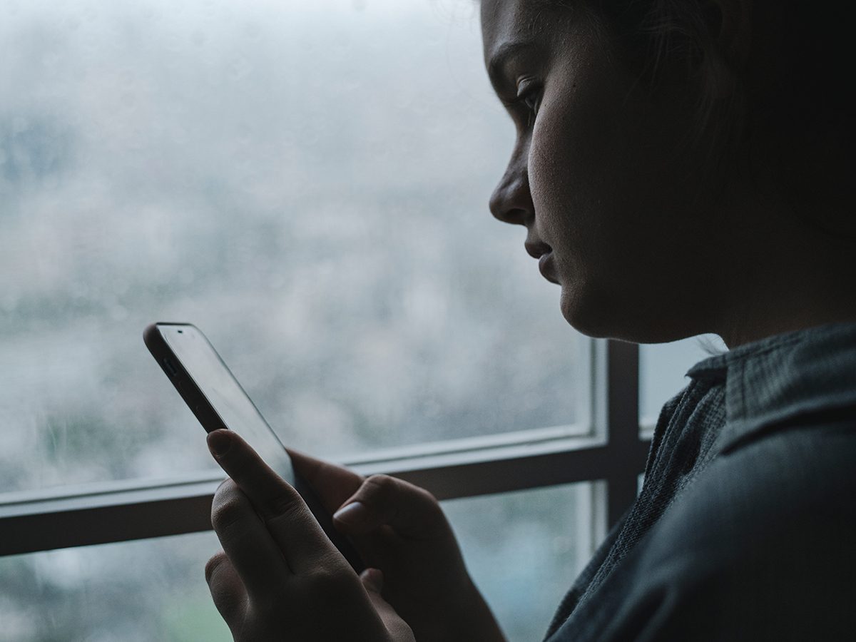 Good news - depressed teen on social media